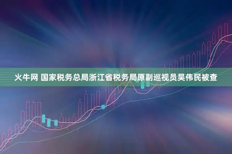 火牛网 国家税务总局浙江省税务局原副巡视员吴伟民被查